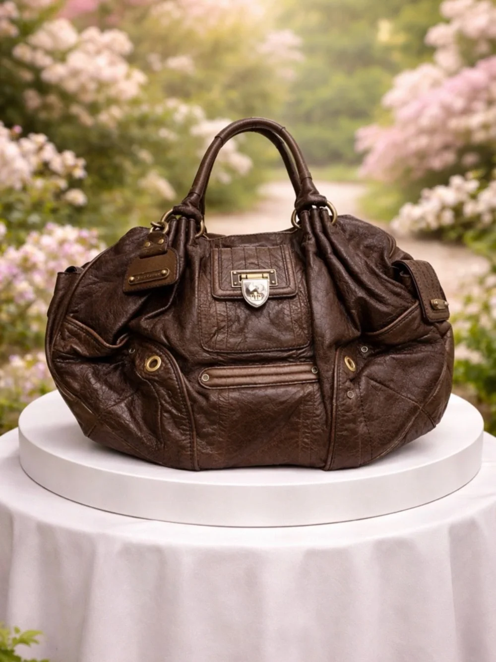 Juicy Couture dark green shoulder bag